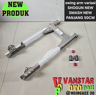 SWING ARM SHOGUN NEW 110/125 SMASH TORNADO LONG/PANJANG 50CM WARNA CHROME