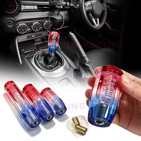Racing Bubble Gradient Acrylic Shift Knob 10/15/20CM Manual Gear Shifter Stick M12x1.25 Universal Ca