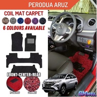 PERODUA ARUZ Carpet 4pc set Car Floor Coil Slot Mat Karpet Kapet Lapik Alas Kaki Kereta Aruz mat