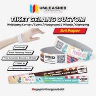 Custom Bracelet Ticket | Concert Wristband Event/ Playground/ Tourist/ Glamping/ | Custom Wristband