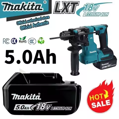 Original 18V Makita 5Ah for Makita 18V DHR183 Battery BL1815 BL1830B BL1850B BL1850 BL1840 BL1860 Re