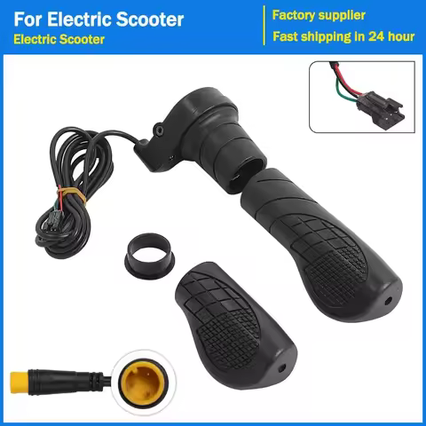 FT76X Half Handlebar Accelerator Waterproof/SM Plug Left/Right Handle for E-bike Half Twist Throttle