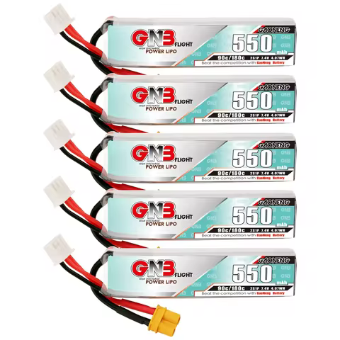 GNB LiPo Battery 2S 7.4V 550mah 90C/180C For RC Quadcopter Helicopter FPV Mini Drone TINY8X Beta75S 