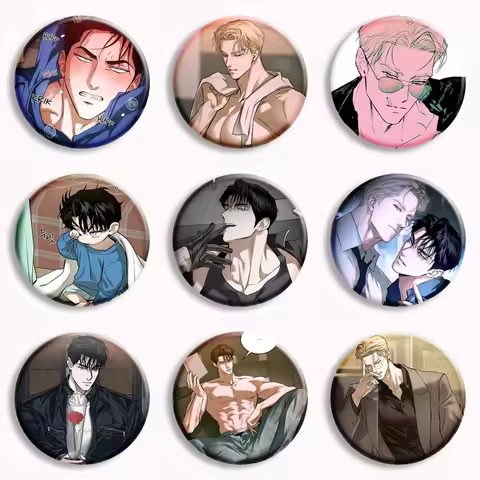 Flashlight Manhwa Soft Button Pin Korean BL Manga Anime Brooches Badge Bag Decor Accessories Fans Co