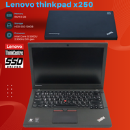 Lenovo thinkpad x250 / intel Core i5 5300U 2.30GHz 5th gen / RAM 8 GB / HDD SSD 128GB notebook