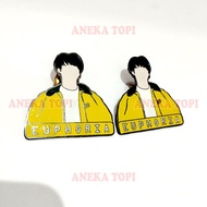 BTS Sixe Pin BTS Jungkook Euphoria Enamel Pin Black Plated Collection - Various Hats