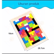 Wooden Tetris Puzzle Toy / Wooden Tetris Toys