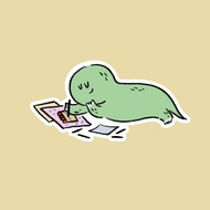 Jurawrsic Waterproof PVC die-cut Sticker Size 8.4x4.3cm. Dinosaur Birthday Card Drawing Writing Gree