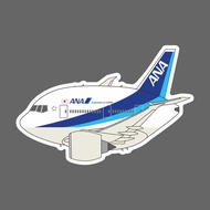 All Japan Airlines ANA Q Version Boeing 777 Airplane Shape Waterproof 3M Sticker Size 90mm