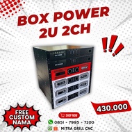 2u 2ch Power Box can be customized with name - self-assembled power box - power amplifier box - cust
