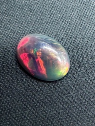 โอปอลสีดำ 2.59 กะรัต 13.5x9.7x3.8 มม. ทรงรี พลอยธรรมชาติ 100% Black opal 2.59cts 13.5x9.7x3.8mm oval