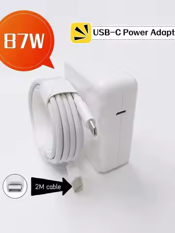 87W PD USB-C Power MagSaf* 2 Adapter Laptop Notebook Fast Charger For Apple Macbook Pro 15'' M1 A171
