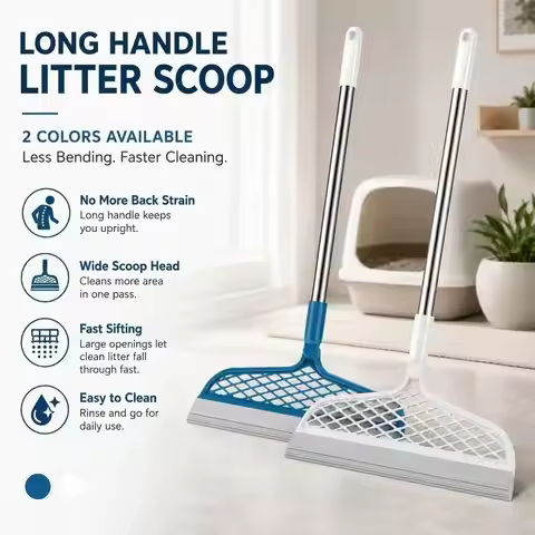 Silicone Broom, Silicone Floor And Carpet Cleaner, Plastic Handle For Stains And Spills, Home Cleani