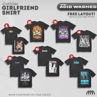 Customized GF Shirt - Girlfriend T-shirt - Acid Washed Shirt - Mugmania