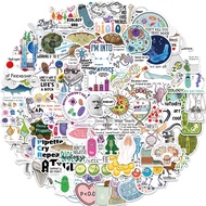 100/50PCS Cartoon Biology Subject Waterproof Graffiti Stickers For Helmet Bicycle Hand Account Penci
