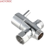 ACYCR 3 Way Shower Head Diverter Valve, G1/2 Brass 3 Way Switch Faucet Valve, Valve Tool Three Funct