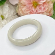 NO.163佘太白平安鐲白玉 內徑 55 MM 圈口 佘太翠玉鐲 手鐲 手環