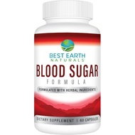 Best Earth Naturals Blood Sugar Formula with Cinnamon, Gymnema Sylvestre, Banaba, Guggul and More 60