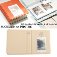 🔥NEW Ready Stock🔥 Mini Photo Album up to 64 Photos Holder Fit Photo Size With 6.35 x 8.9cm LIGHT ORA