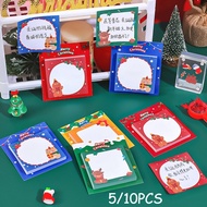 5/10PCS Cartoon Christmas Style Sticky Notes Student Notes Office Learning Notes
