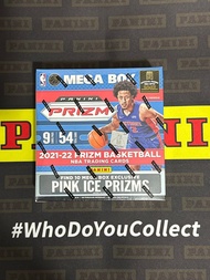 PINK ICE Panini Prizm NBA Basketball Trading Card Mega Box 2021 2022 Find Pink Ice Prizms unwrap 4 Silver 75th Anniversary Look for Auto Autographs Penmanship &amp; Rookies RC Rookie Parallels Cade Cunningham Cover USA Team NEW Sealed