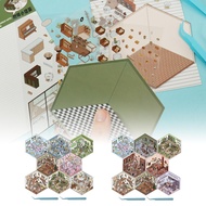 8 Pcs DIY 3D House Stickers Creative Sticker Scenes Decorative 3D Miniature Scene Stickers Versatile