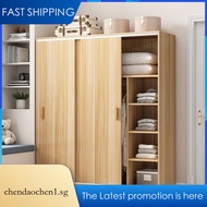 Wardrobe Sliding Door Wooden Economy Wardrobe Home Bedroom Rental House Sliding Door Children's Stor