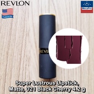 Revlon® Super Lustrous Lipstick Matte 021 Black Cherry 4.2 g เรฟลอน ลิปสติก เนื้อแมตต์