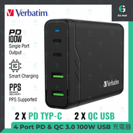 威寶 - 充電器 66402 4 Port 100W PD &amp; QC 3.0 USB 電腦充電器 Type C PD USB QC3.0 4 重安全保護系統 快充火牛 USB充電器 叉電器