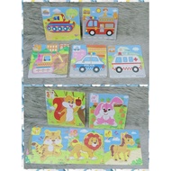 6pcs.Wooden puzzle Game toy