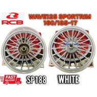 RCB WAVE125 SPORTRIM 18BATANG 18L WHITE RIM W125 #SP188#