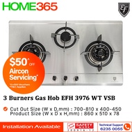 EF 3 Burners Built-In Hob EFH 3976 WT VSB