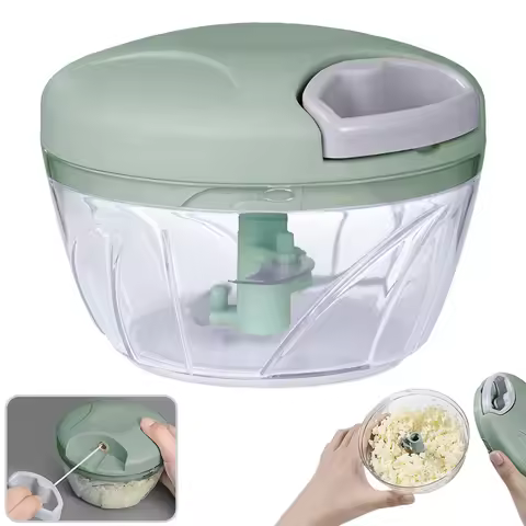 Home Kitchen Manual Ginger Grinder Garlic 500ml/900ml Mud Splasher Multifunctional Food Vegetable Cu