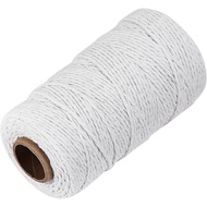 White Cotton Butchers Twine String - Ohtomber 328 Feet 2MM Bakers Twine for Crafts, Kitchen Cooking 