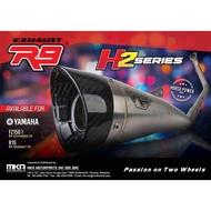 R9 H2 Full System Exhaust Yamaha R15 v3 / YAMAHA R25 Pipe Original R9 Full Set