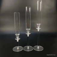 Styling Decoration Indoor High Feet On-site Acrylic Wedding Window Transparent Candlestick Party Sup