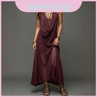 Summer Boho Vacation Dress Outfit With Mesh For Detail Travel