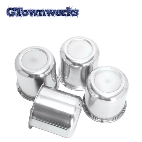 GTownworks 2/4pcs 81.1mm Aluminium Push Through Hub Center Caps For Weld Racing 5 Lug 3.19" OD x 3.0