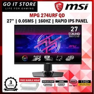 MSI MPG 274URF QD 27'' (UHD, 160HZ, 0.05MS, Rapid IPS) Gaming Monitor