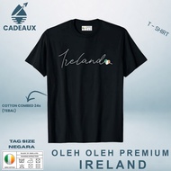 IRLANDIA 17-Piece SOUVENIR T-Shirt ASEAN COUNTRYTAG IRELAND Cotton Combed 24s SOUVENIR PREMIUM GIFT