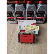 Brake pad Front brake pads/ Land cruiser Cygnus VX100 LC100 HDJ100 UZJ100 Lexus LX470 BREMBO