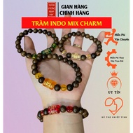 Indo 8Lmm Women Frankincense Ring Tram Huong Minh Dat mix charm Om Mani Padme Hum
