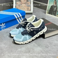 NEW Men's On Brand Blue Navy Sneakers,Light Shoes Cloud 5 CloudTec OC Cushion Sneakers, Navy Running