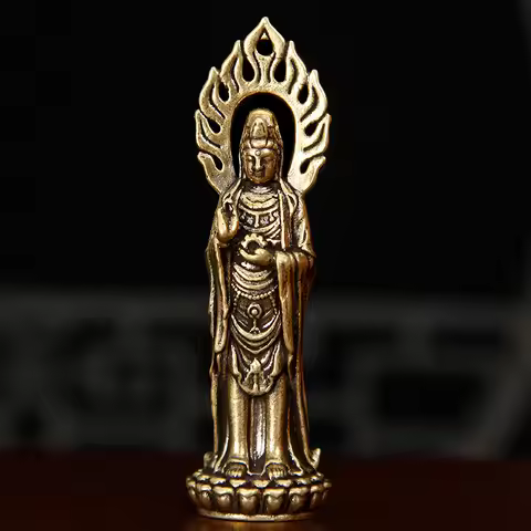Buddha Guanyin Statue Bodhisattva Buddha Statue Desktop Decoration Handicraft Buddhist Decor