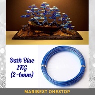 1KG DARK BLUE COLOR ALUMINIUM BONSAI GARDENING WIRE DAWAI POKOK