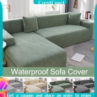 CrestCourt 【COD】Waterproof Sofa Cover Universal L-Shape Sarung Kusyen Elastic Stretch Slipcovers Couch Protector Cover