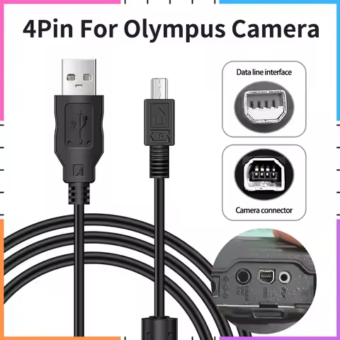 4Pin USB Data Cable CB-USB1 For Olympus 2112-DP,C-1,C-2,C-2040 Zoom,C-2100 Ultra Zoom,C-3020,C-700,E