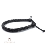 MEN'S BLACK LEATHER BRACELET Leather Bracelet Black Bracelet Men Bracelet