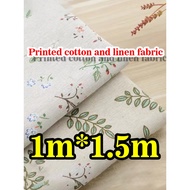 Printed Cotton Linen Fabric Handmade diy Cloth Head Tablecloth Sofa Curtain Cloth Linen Flower Cloth Background Cloth