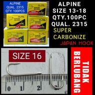 (NO HOLE) ALPINE FISH HOOK HOOK QUALITY.2315 SUPER CARBONIZED SEA FISHING HOOKHOOK WITHOUT HOLES
